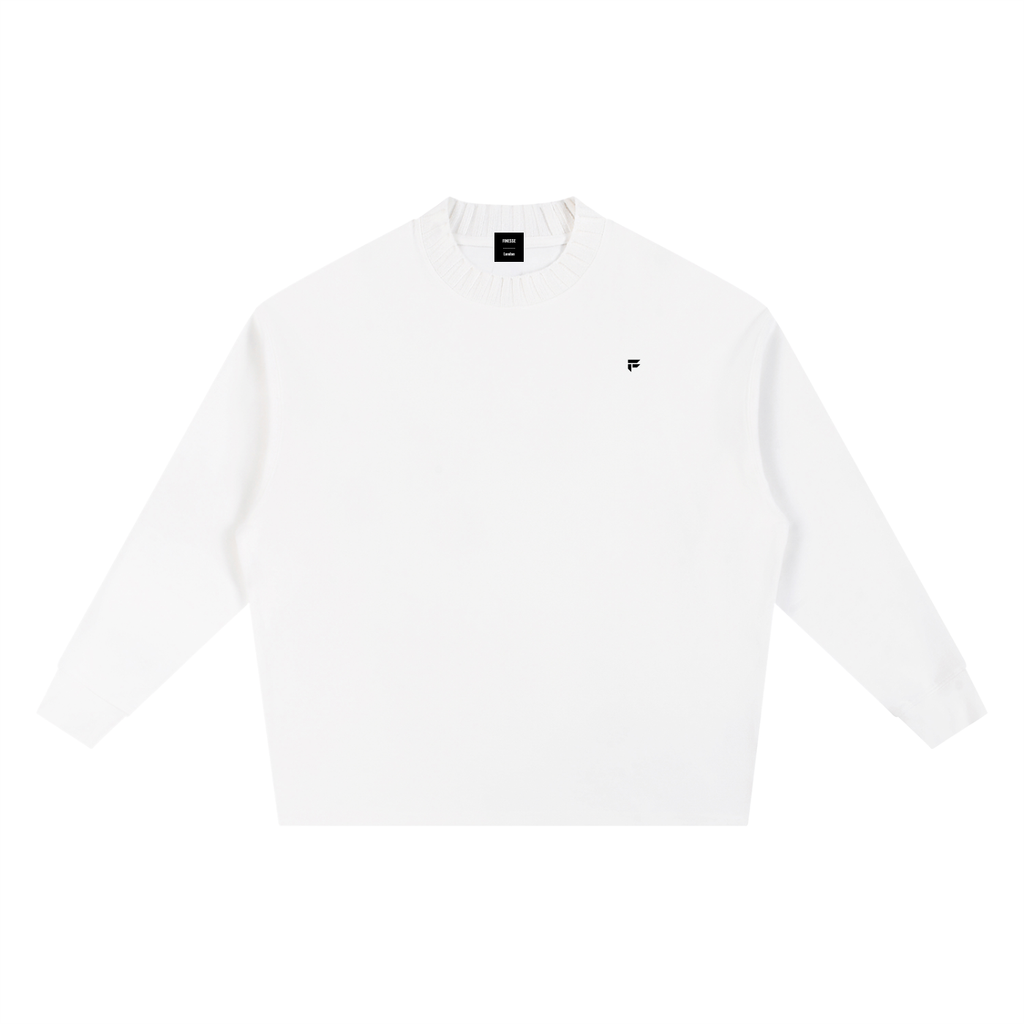 Knitted Round Neck Oversize Sweatshirt