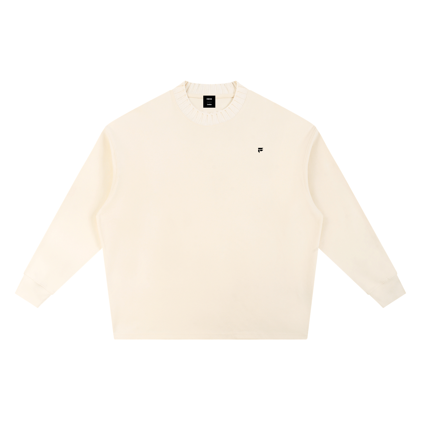 Knitted Round Neck Oversize Sweatshirt