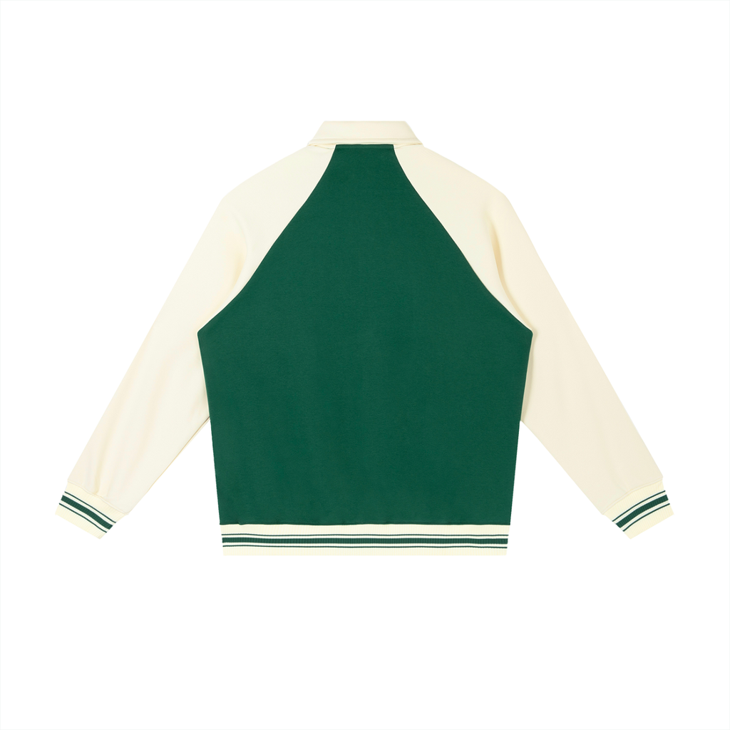 NYC Baseball Jacket - Green & White