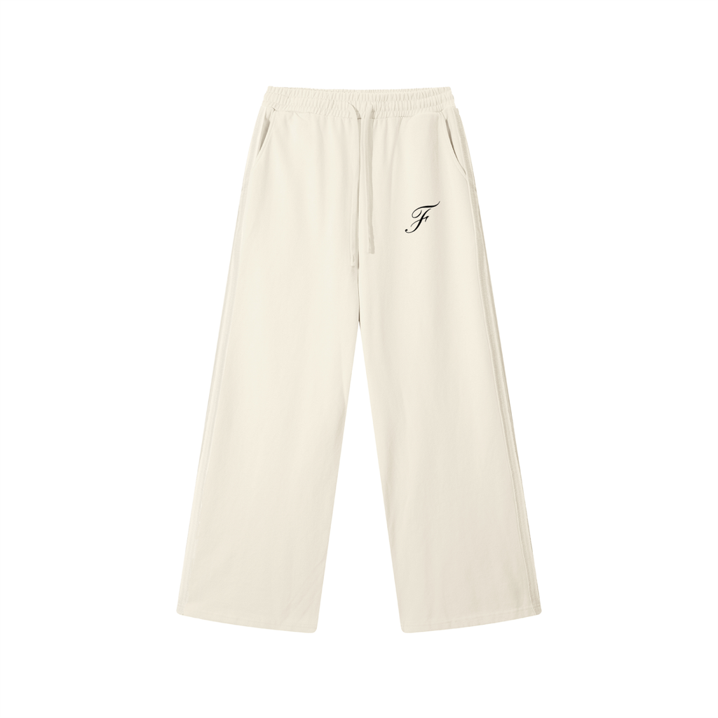 Contrast Tape Straight-Leg Sweatpants