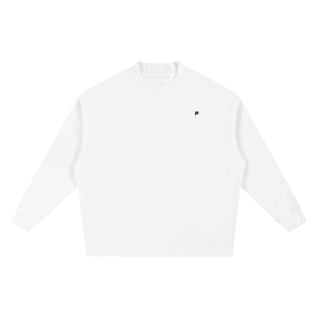 Knitted Round Neck Oversize Sweatshirt