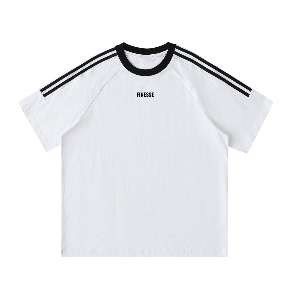 90's Tape Crewneck Cotton T-Shirt