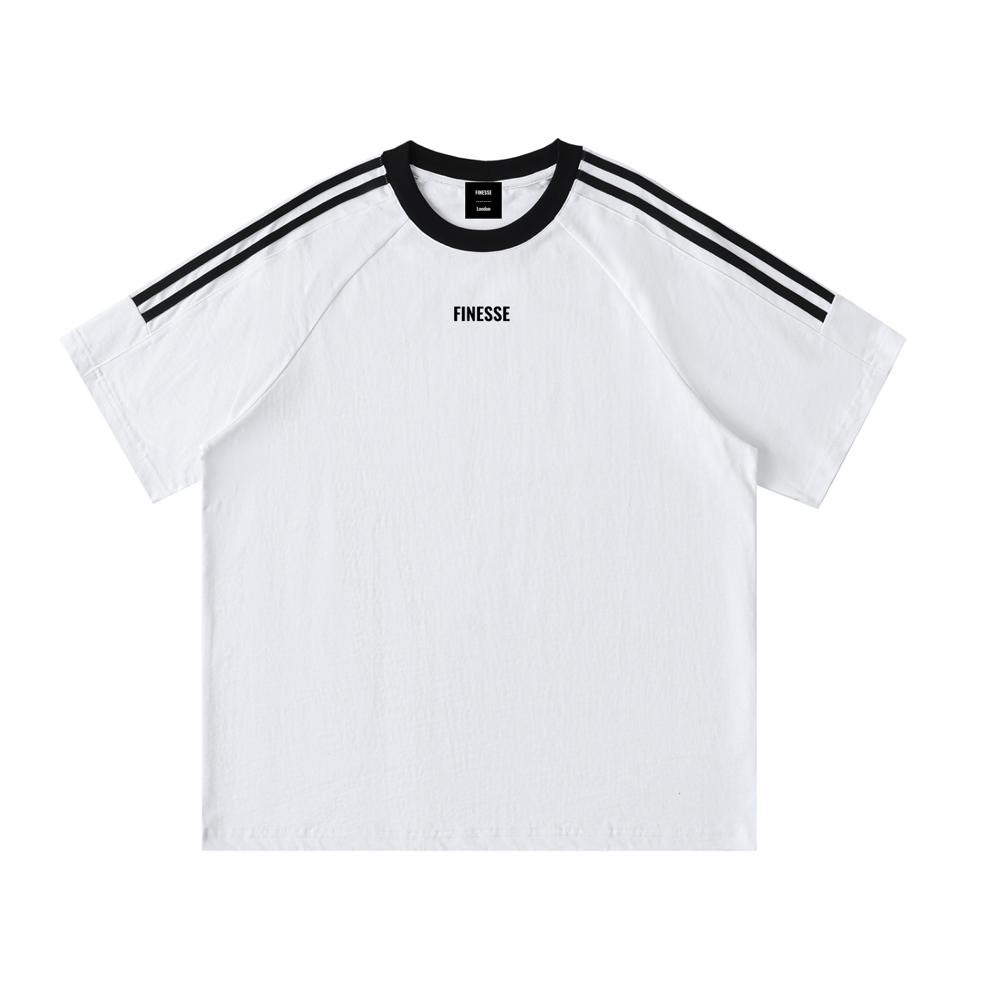 90's Tape Crewneck Cotton T-Shirt