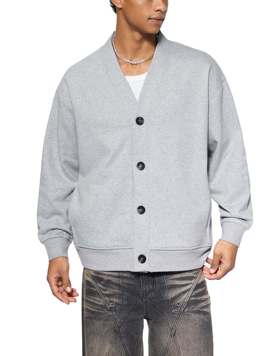 Finesse Heavyweight Sweat Cardigan