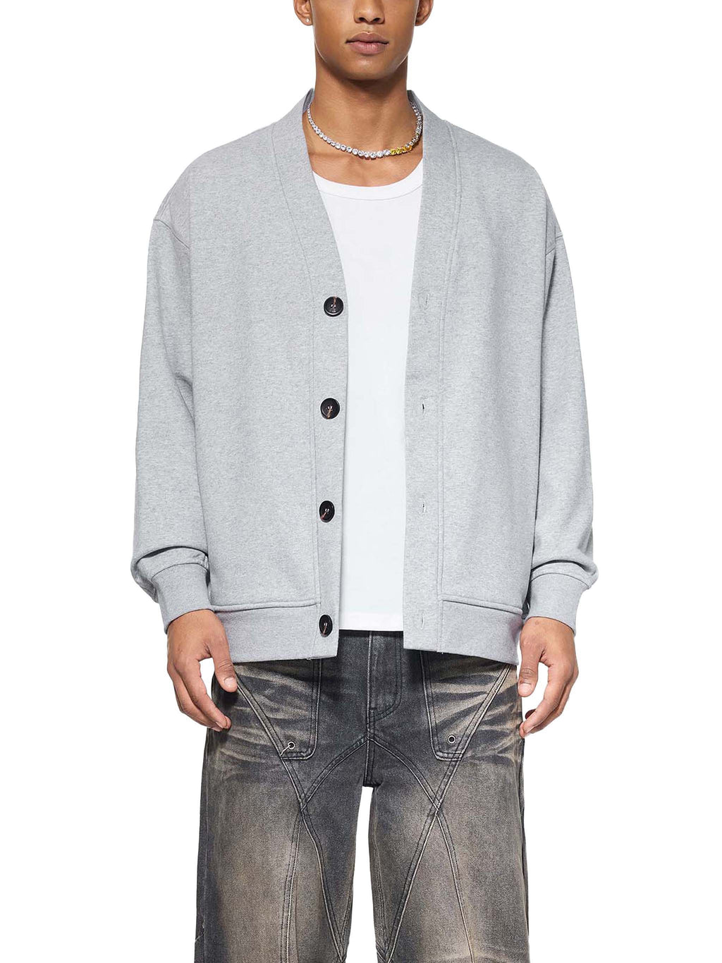 Finesse Heavyweight Sweat Cardigan