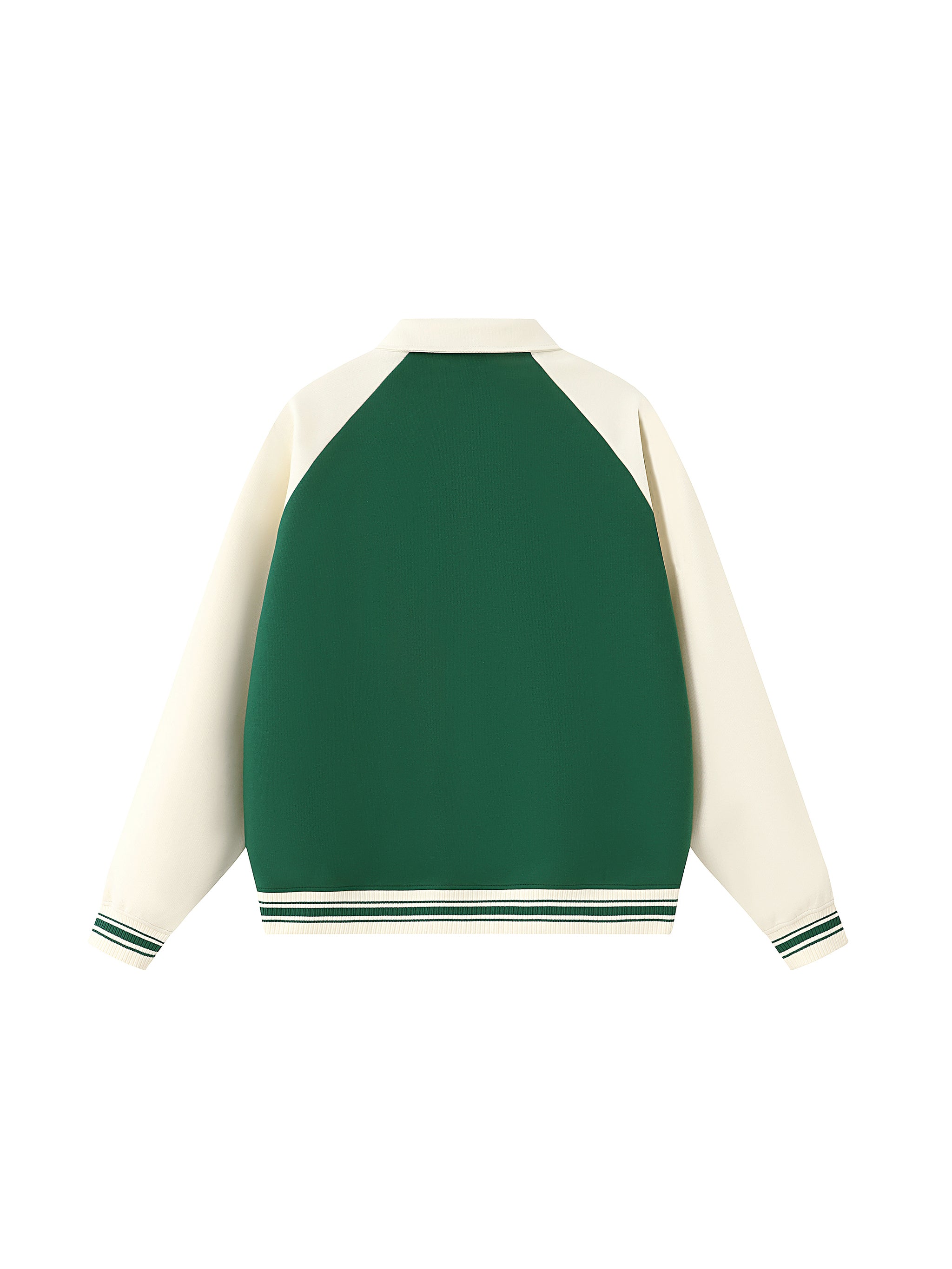 NYC Baseball Jacket - Green & White